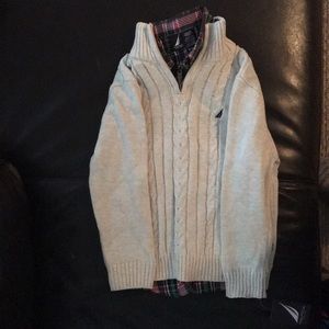 NWT Nautica sweater / shirt set boys size 4